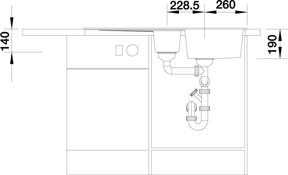 Кухонная мойка Blanco Zia 6 S 526021 чёрный