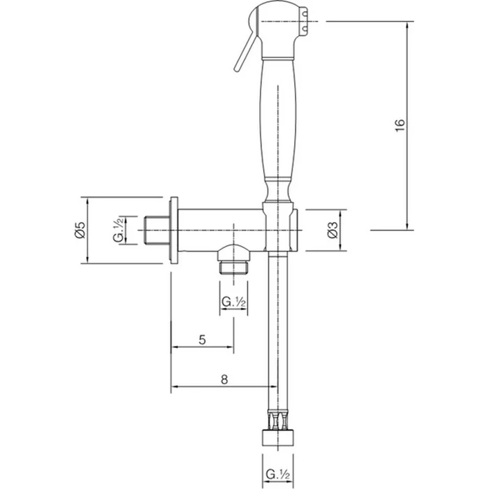 Душевая лейка Cisal Shower SC00791021 хром