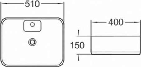 Раковина Comforty 51 78184 00004143742, белый