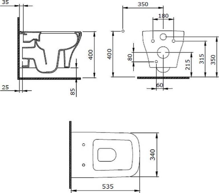 Комплект инсталляция с подвесным унитазом Berges Wasserhaus Novum 042450 с сиденьем микролифт и клавишей смыва хром глянец