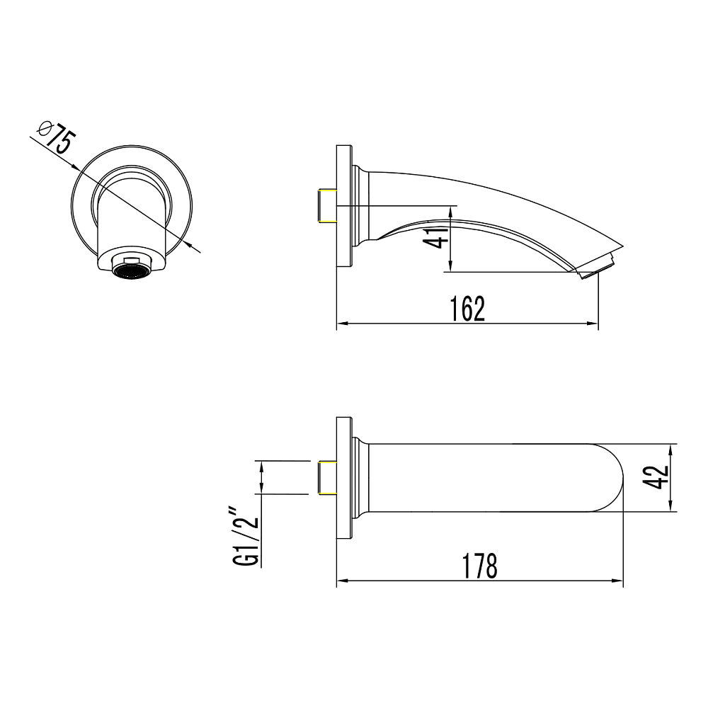 Излив Lemark LM7881C хром