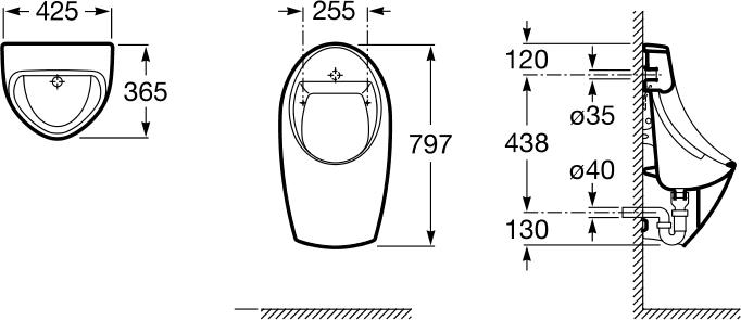 Писсуар Roca Euret 35945F000