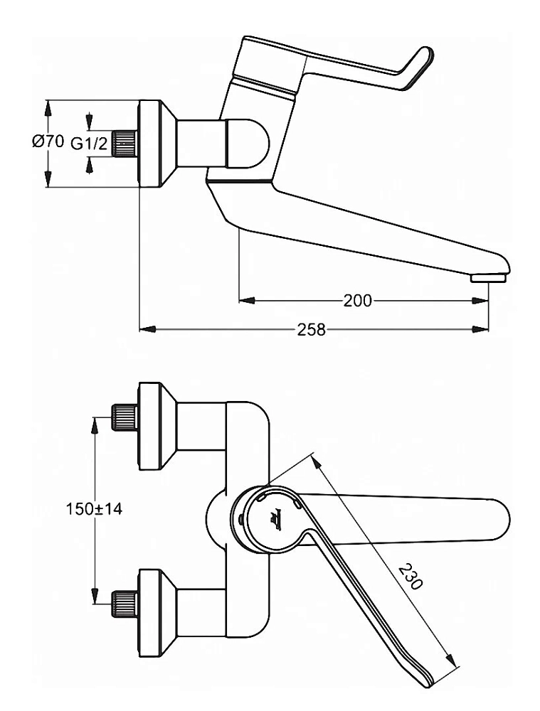 Смеситель для раковины Ideal Standard Connect Air A7017AA хром