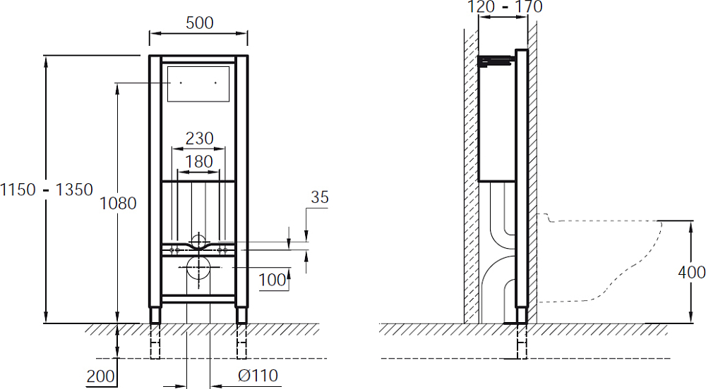 Комплект Jacob Delafon Odeon Up E5504-NF-M6