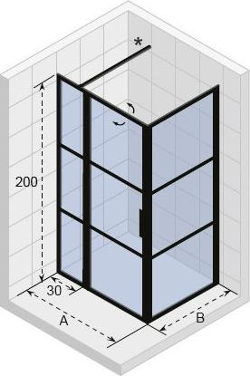 Душевой уголок Riho Grid GB203 130x80, G004022121