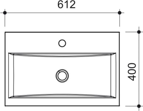 Раковина 61 см Caprigo 68-9393-60