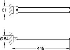 Полотенцедержатель Grohe Basic 40446001