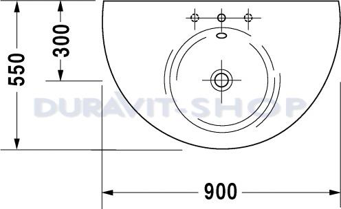 Раковина 90x55 Duravit Starck-1 0405900000