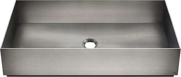 Раковина накладная 60 см Gessi 316 54606#239, steel brushed