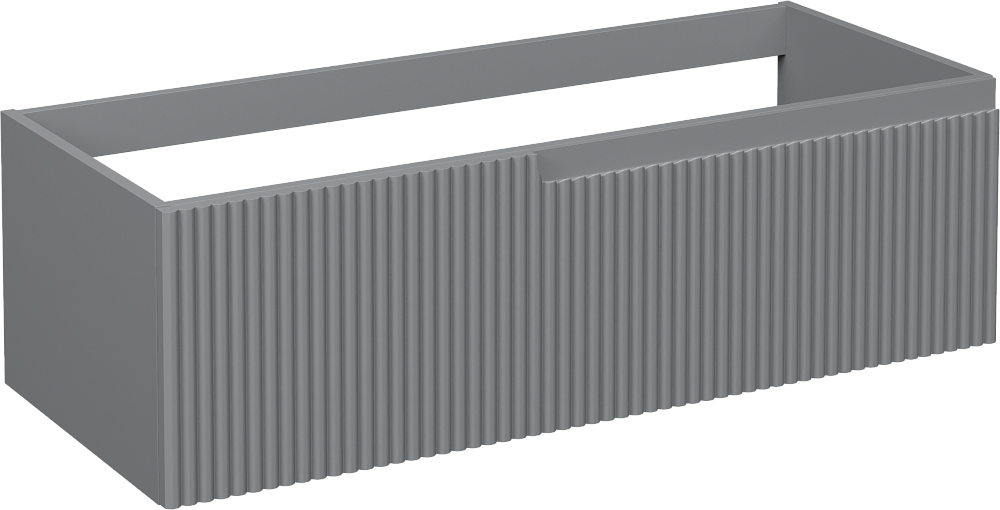 Тумба с раковиной STWORKI Вестфолл 120 серая матовая