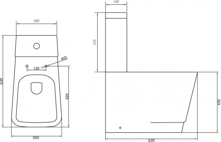 Чаша для унитаза-компакта BelBagno Romina BB121CP