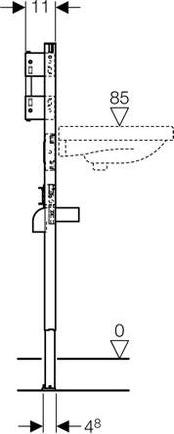 Инсталляция Geberit Duofix 111.493.00.1 для подвесного умывальника