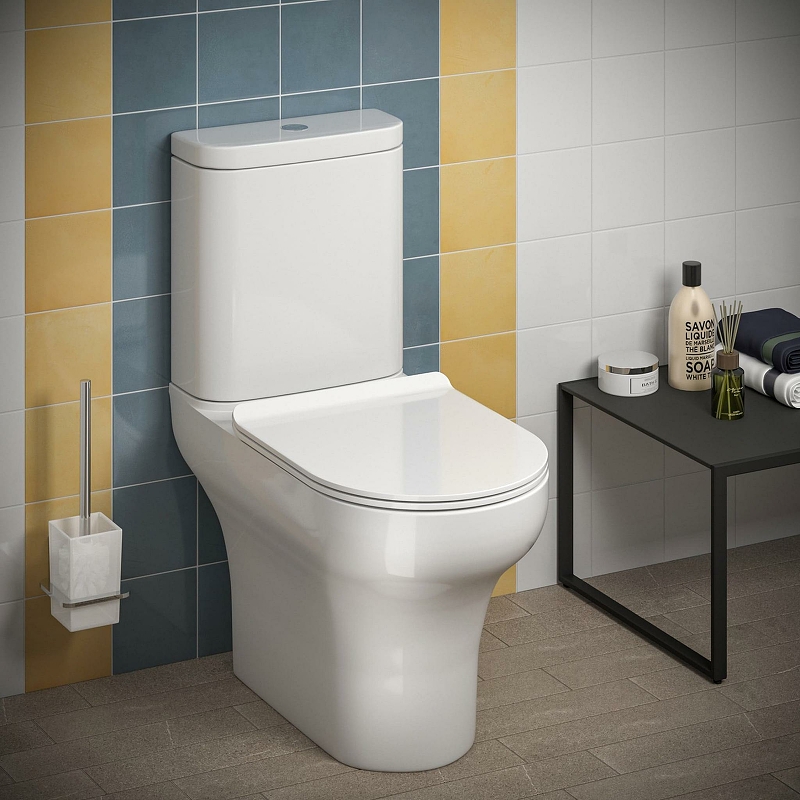 Унитаз компакт Kerama Marazzi Buongiorno Rimless BG.wc.01 безободковый., белый глянцевый