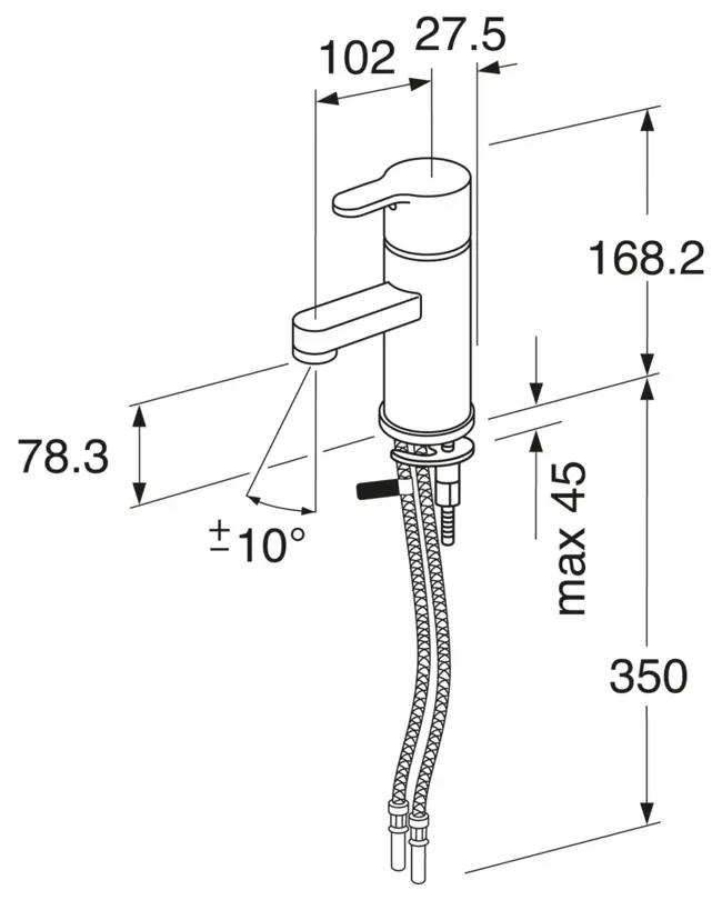 Смеситель для раковины Gustavsberg Nordic GB41213043 хром