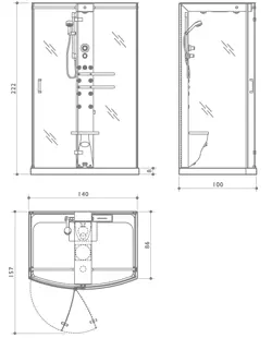 Душевая кабина Jacuzzi Mynima 9547-139A