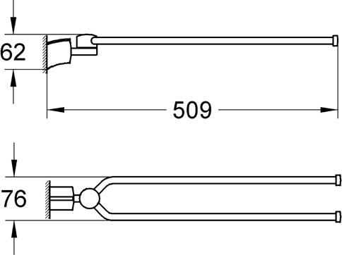 Полотенцедержатель Grohe Tenso 40291000