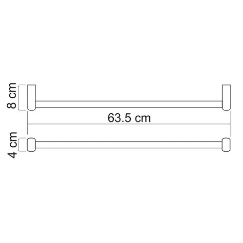 Полотенцедержатель WasserKRAFT Berkel К-6800 K-6830 хром