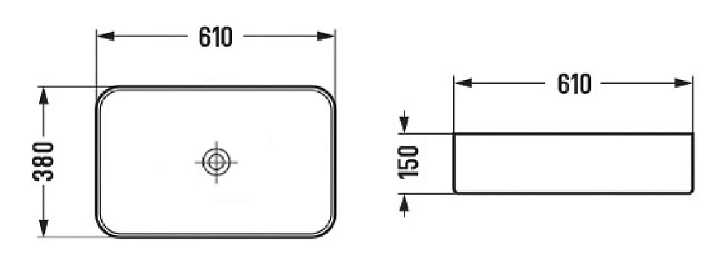 Раковина накладная Comforty 00-00012237 серый