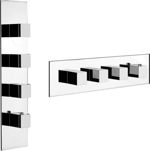 Смеситель для душа Gessi Quadro 43006#031 термостатический, хром