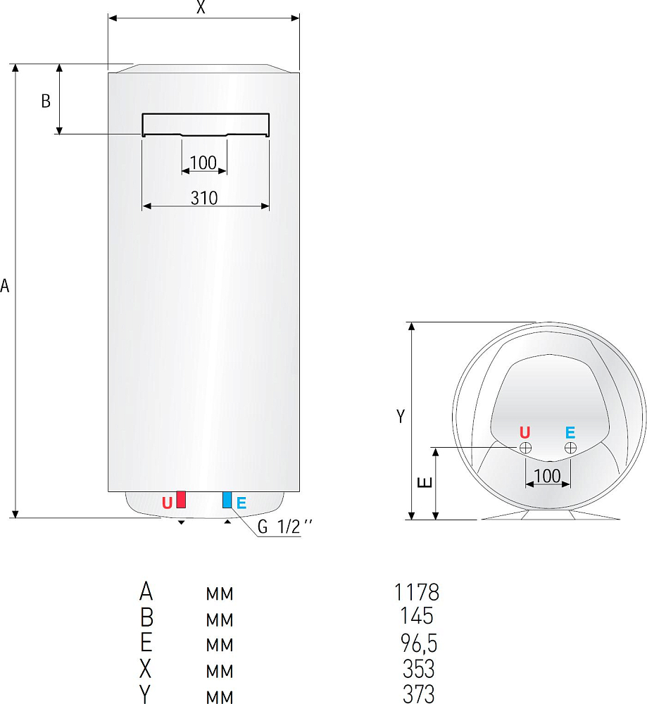 Водонагреватель Ariston ABS PRO ECO PW 80 V SLIM