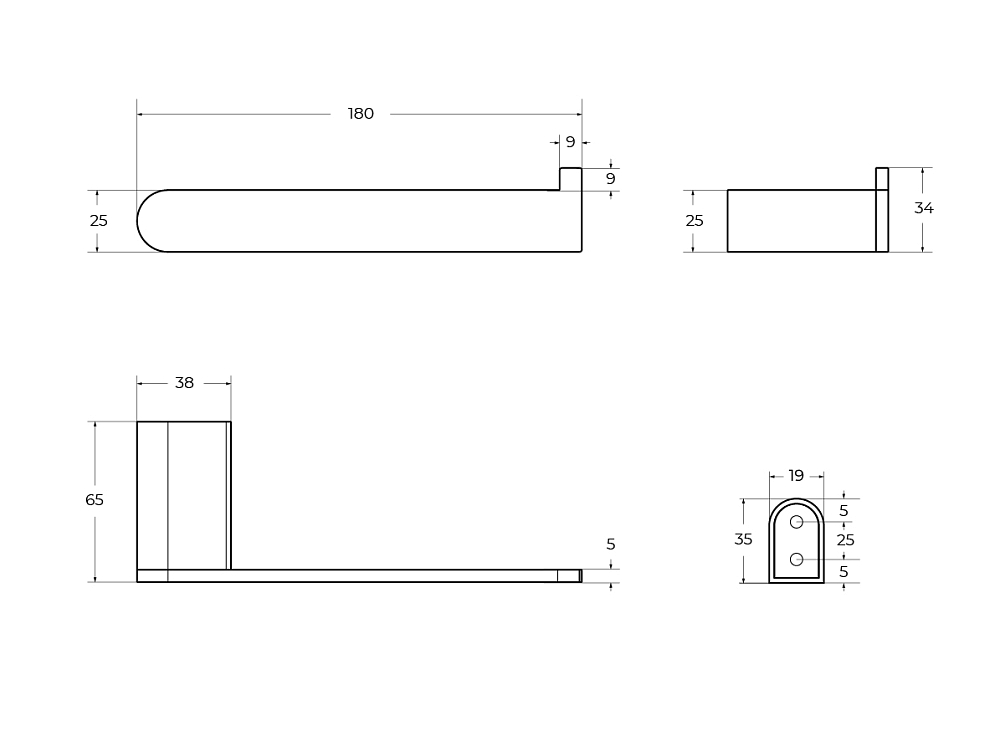 Держатель туалетной бумаги Cezares STYLUS-PH-01, хром