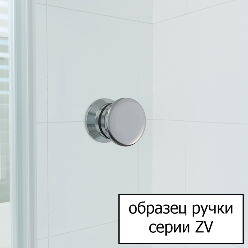 Штора для ванной Vegas Glass ZV 0160 01 01 профиль белый стекло прозрачное