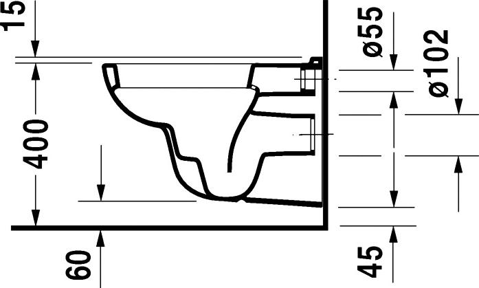 Подвесной унитаз Duravit D-Code 25350900002