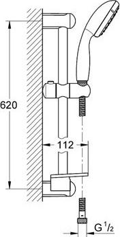 Комплект для ванной Grohe Eurostyle New 124416