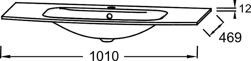 Мебельная раковина Jacob Delafon Nona 100 EB1885RU-DE4 серая