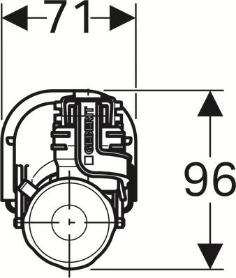 Впускной клапан Geberit ImpulsBasic 360 281.208.00.1