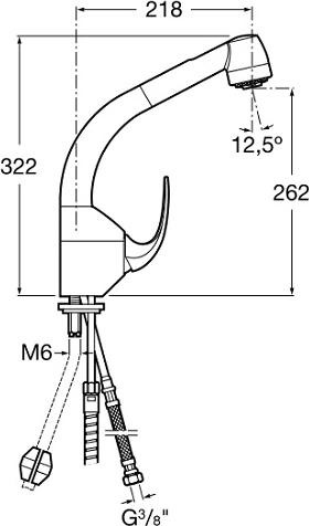 Смеситель для кухни Roca M2 5A8168C00