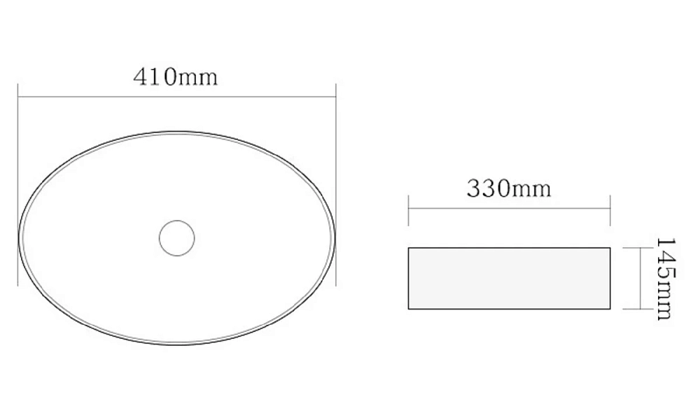 Раковина накладная SantiLine SL-1016MB черный