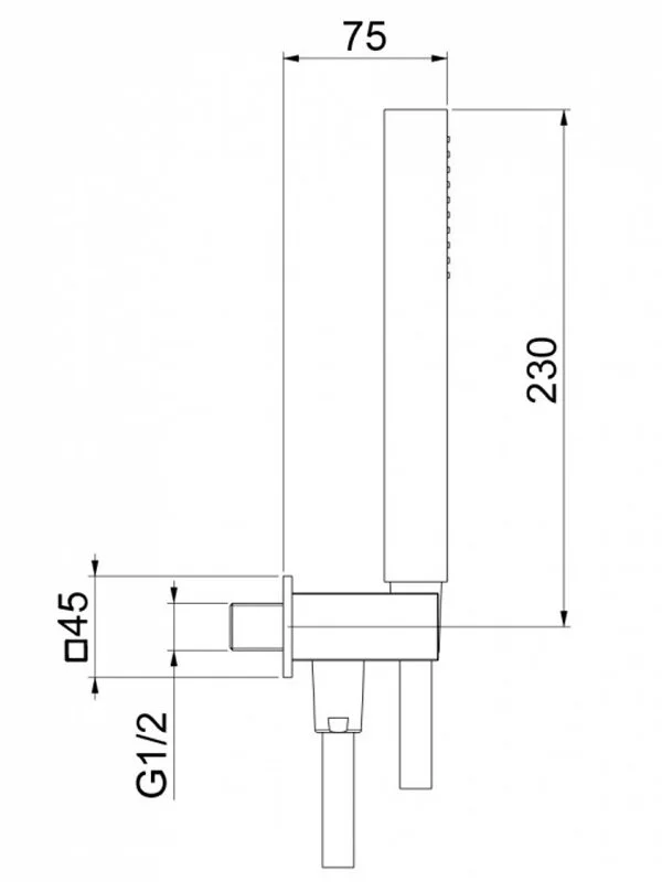 Душевой гарнитур Webert Shower Set AC1045794 золото