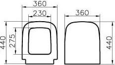 Крышка-сиденье VitrA S20 77-003-001 петли хром