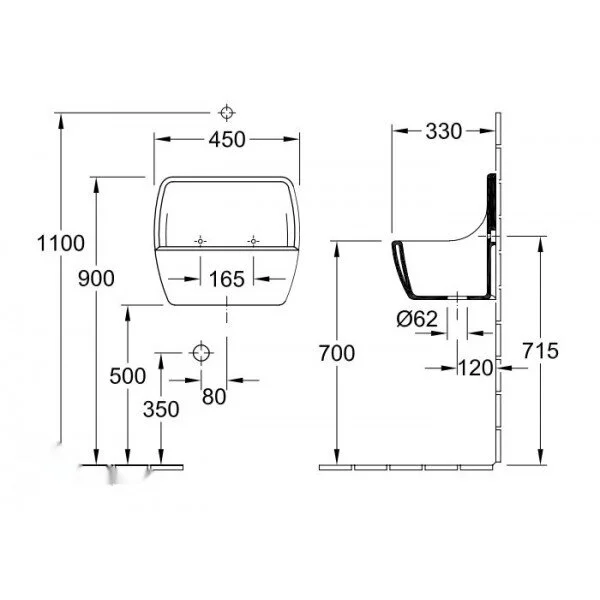 Раковина Villeroy&Boch O.Novo 69120001 белый