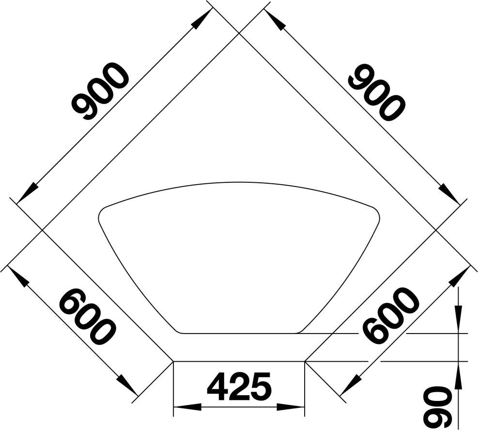 Кухонная мойка Blanco Zia 9 E 526031 чёрный