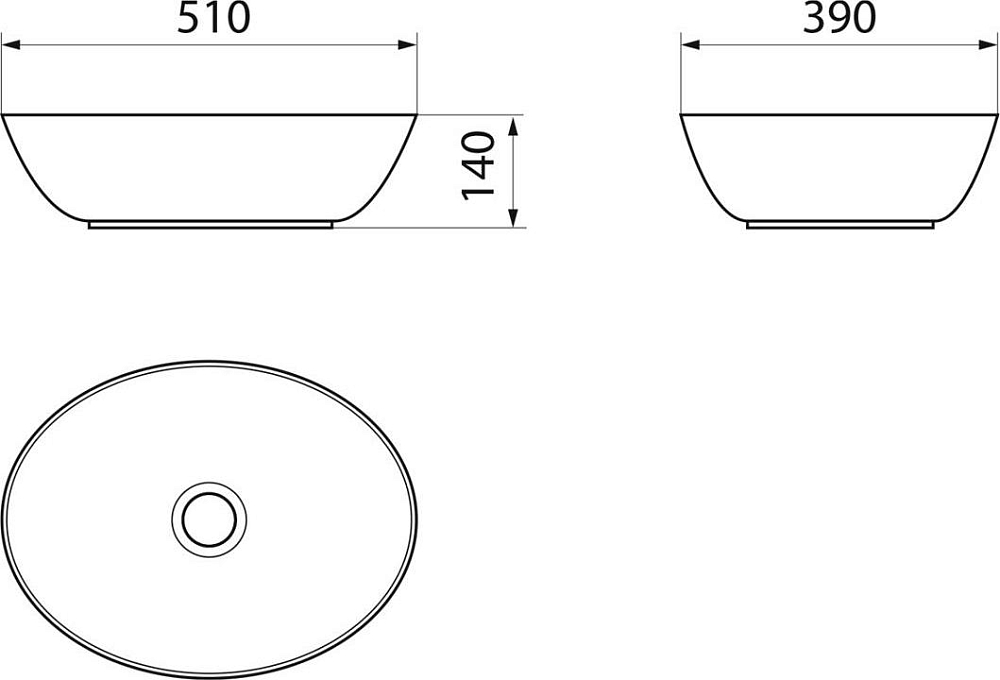 Умывальник Point Артемида 51 PN43151WB, белый