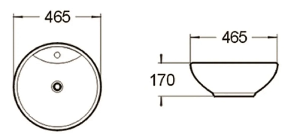 Раковина накладная SantiLine SL-1067 белый