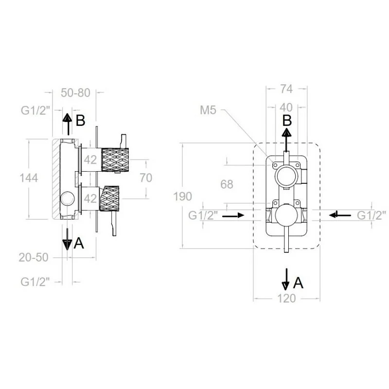 Смеситель для душа Ramon Soler Odisea Joya 591513SOC золото