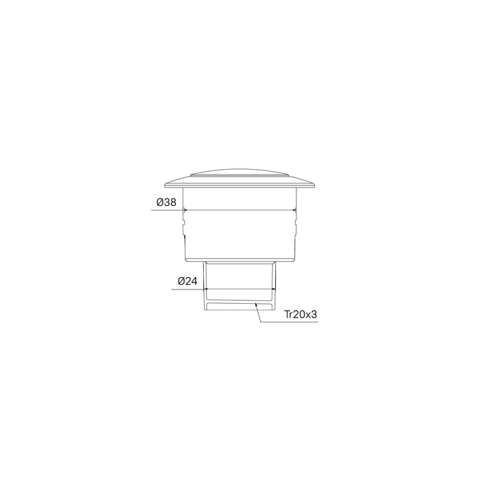 Кнопка смыва Iddis Optima Home 92038MB1AR черный