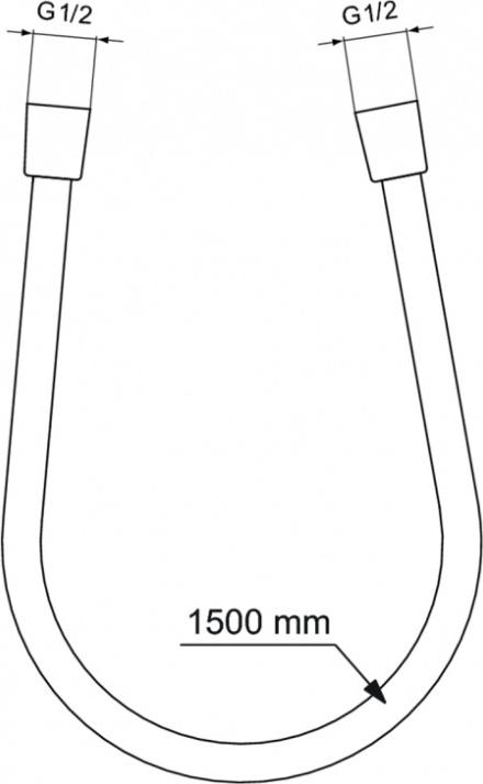 Душевой шланг 150 см Ideal Standard Idealflex BE150AA, хром