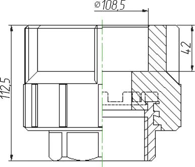 Муфта Kalde 3222-nfo-110406 110х4"