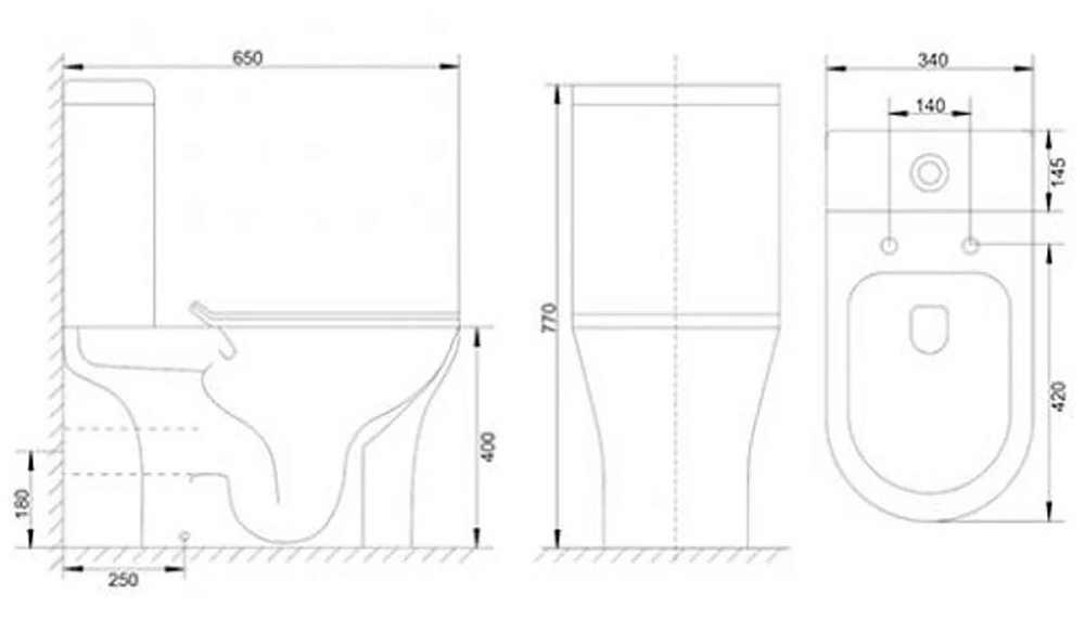 Напольный унитаз-компакт Mirsant Rock MRF0010, с крышкой Soft-close