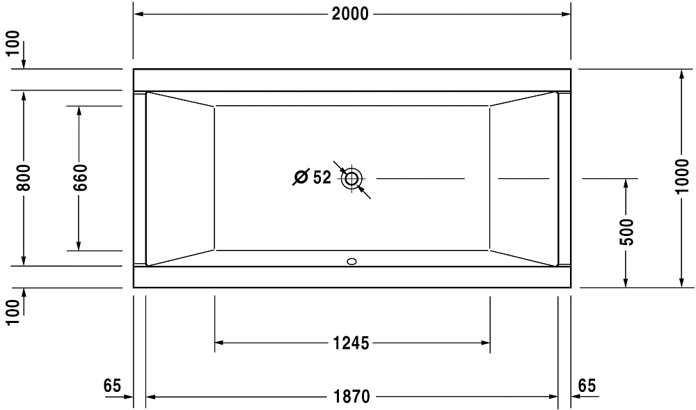 Акриловая ванна Duravit Starck 200x100 7002070000000