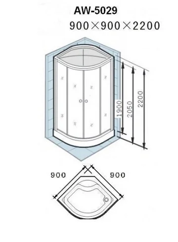 Душевая кабина Appollo AW AW-5029
