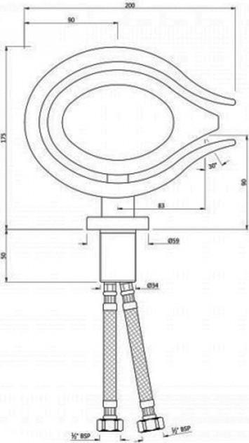 Смеситель для раковины Artize Tiaara TIA-CHR-73011B