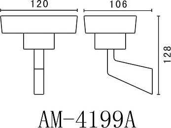 Мыльница Art&Max Techno AM-E-4199A, хром