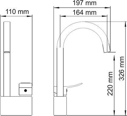 Смеситель Wasserkraft Aller 1060WHITE для кухонной мойки