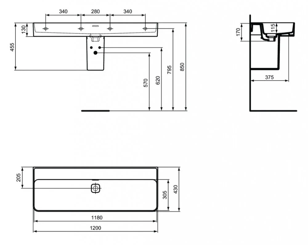 Раковина Ideal Standard Strada II T364101 белый