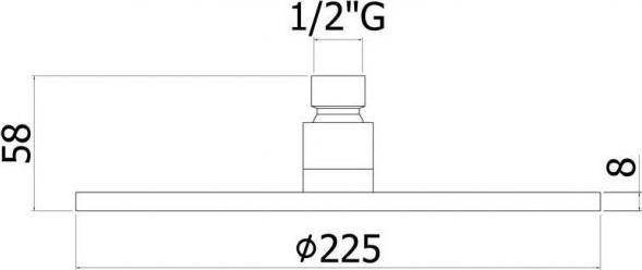 Верхний душ с держателем Paffoni Master ZSOF074NO + ZSOF034NO, чёрный